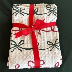 Festive Bow Patterned Shower Curtain